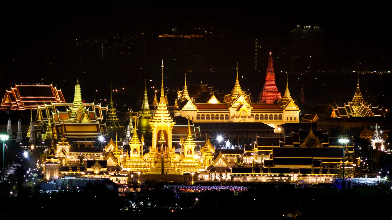 Thailand-King Bhumibol's pass away Thailand-royal crematorium Bangkok magnificent King Bhumibol-royal crematorium 