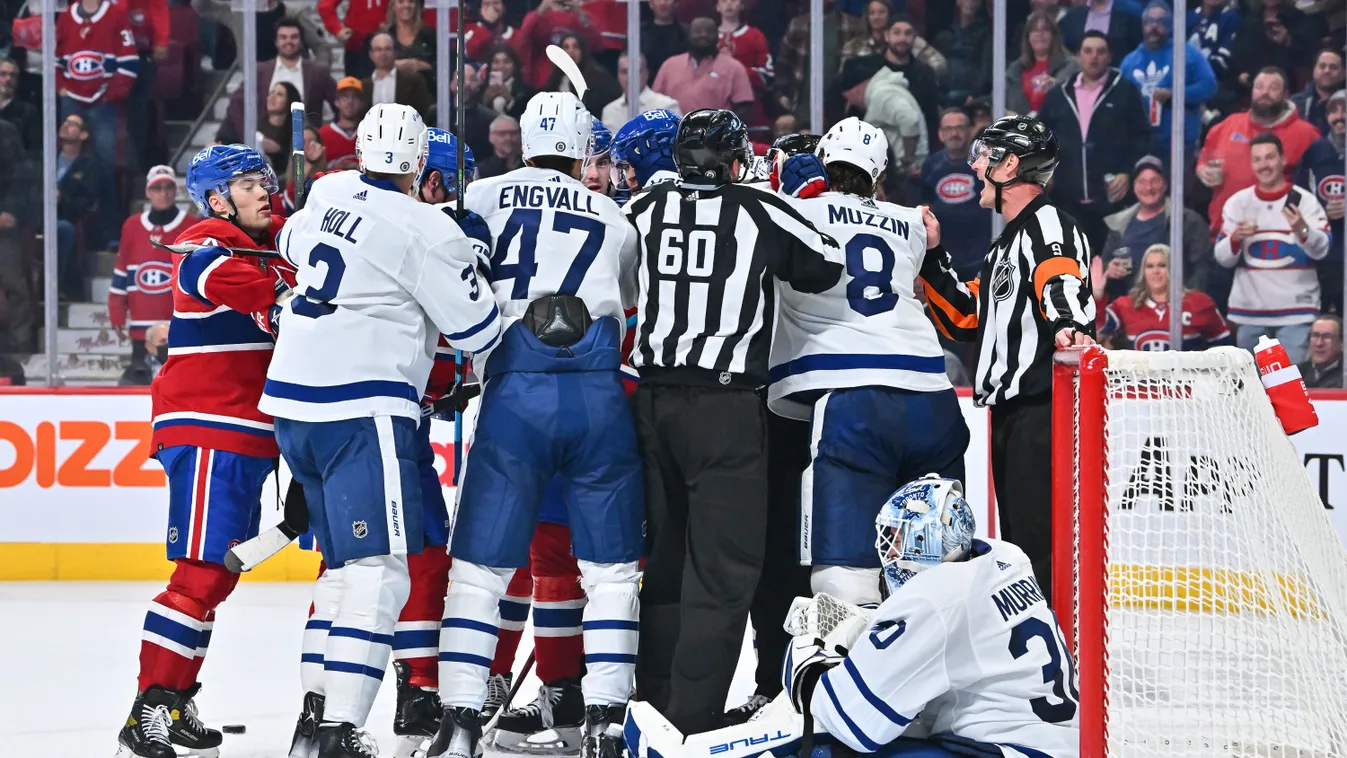 Toronto Maple Leafs v Montreal Canadiens GettyImageRank2 Color Image national hockey league 2022 people sports league nhl professional sport match-sport Horizontal ICE HOCKEY SPORT 