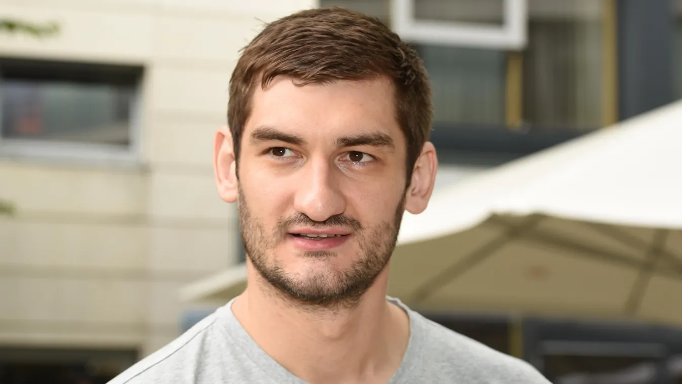 Handball - Mirko Alilovic of MKB-MVM Veszprem PLAYER SPEAKING Mirko Alilovic SQUARE FORMAT 
