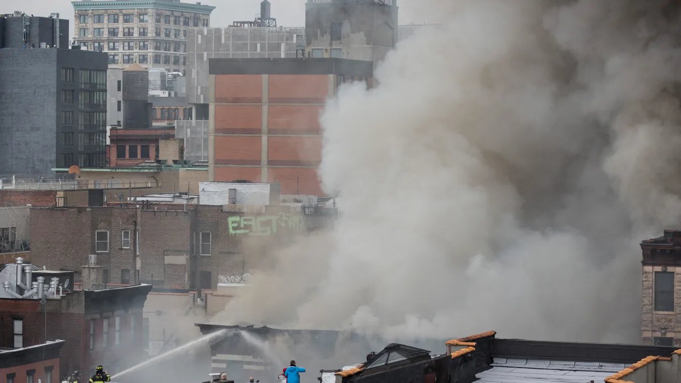 Building Explosion In Manhattan's East Village GettyImageRank2 BUILDING Justice - Concept HORIZONTAL Working Burning Exploding USA CRIME New York City Manhattan - New York City Emergencies and Disasters LAW East Village Extinguishing 2015 2nd Avenue perso