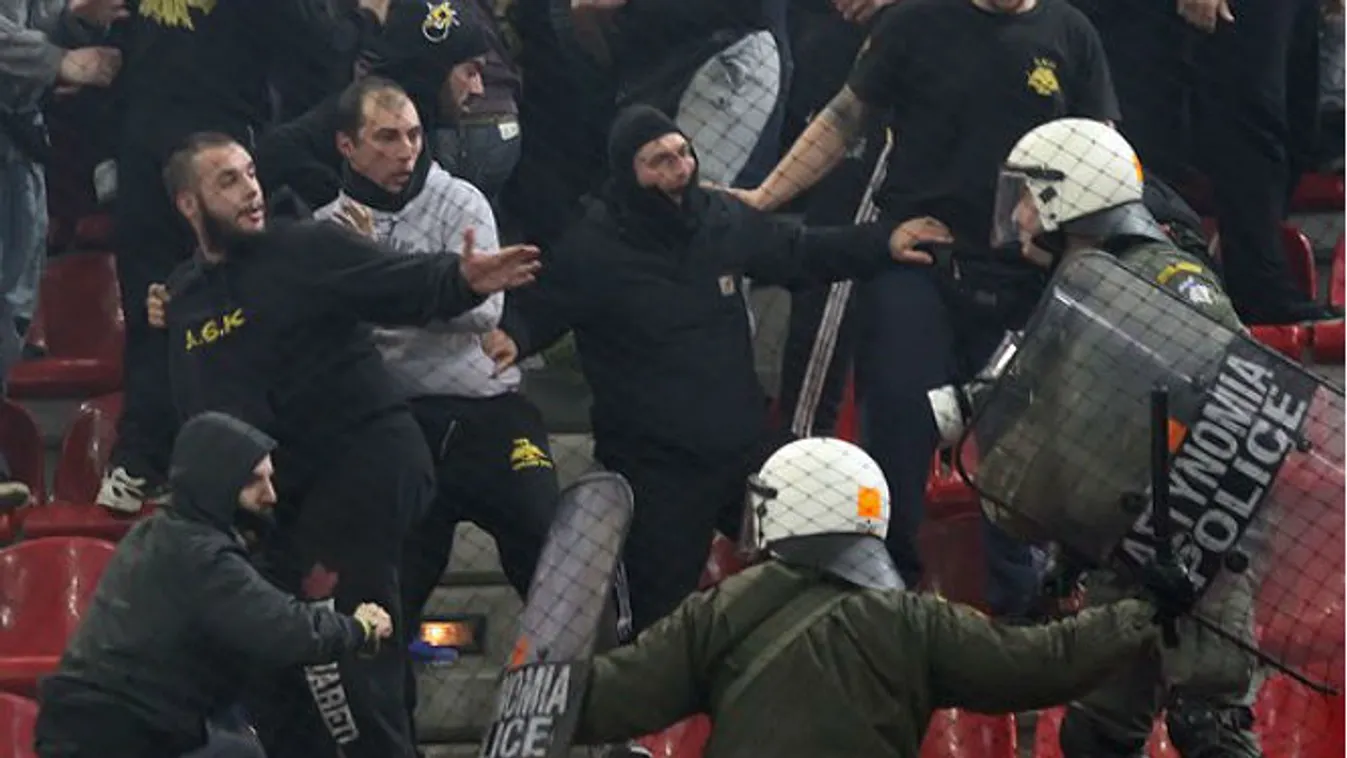 AEK, PAOK, kézilabda, botrány, huliganizmus 