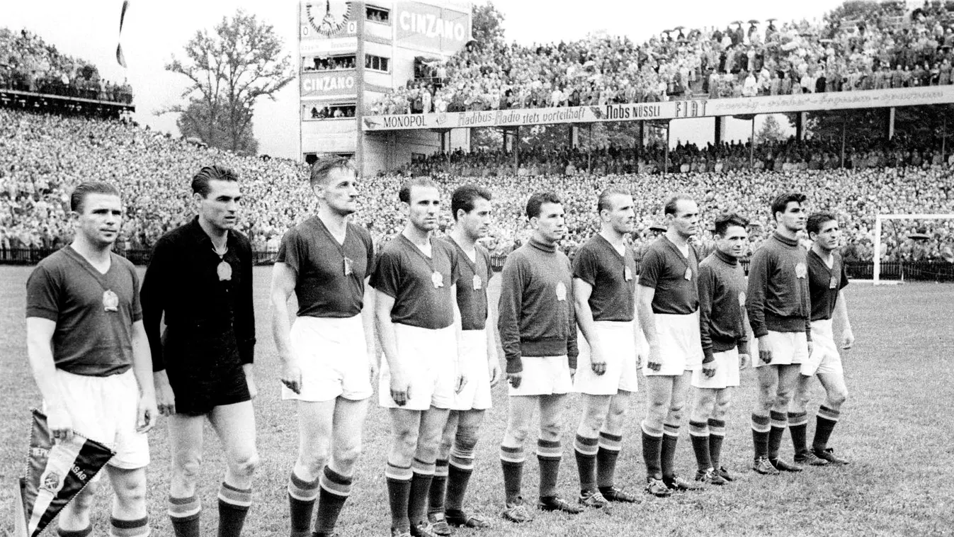 Puskás Ferenc, Hidegkuti Nándor és Bozsik József, Aranycsapat, válogatott, Világkupa, 1954, Bern