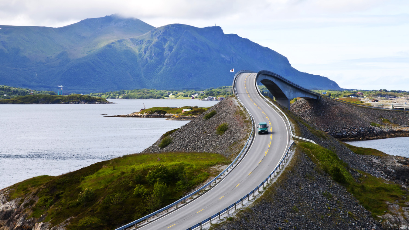 News, Veszélyes út, Norvégia, Atlantic Ocean Road includes, Storseisundet Bridge 
