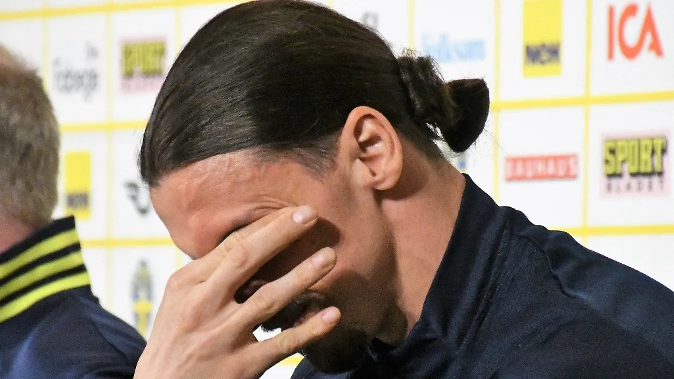 Zlatan Ibrahimovic' press conference in Stockholm 2022 FIFA World Cup qualifiers,press conference,Sweden National Horizontal 