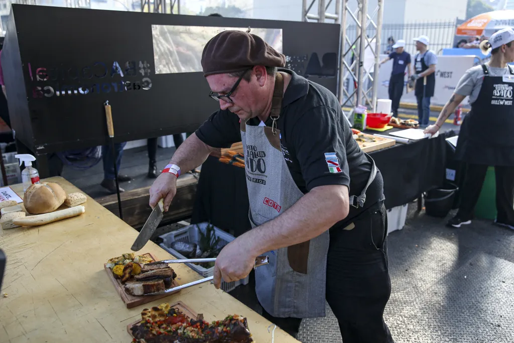 Barbecue, argentína, argentin, sütés, verseny, hús, rendezvény, fesztivál, Buenos Aires 