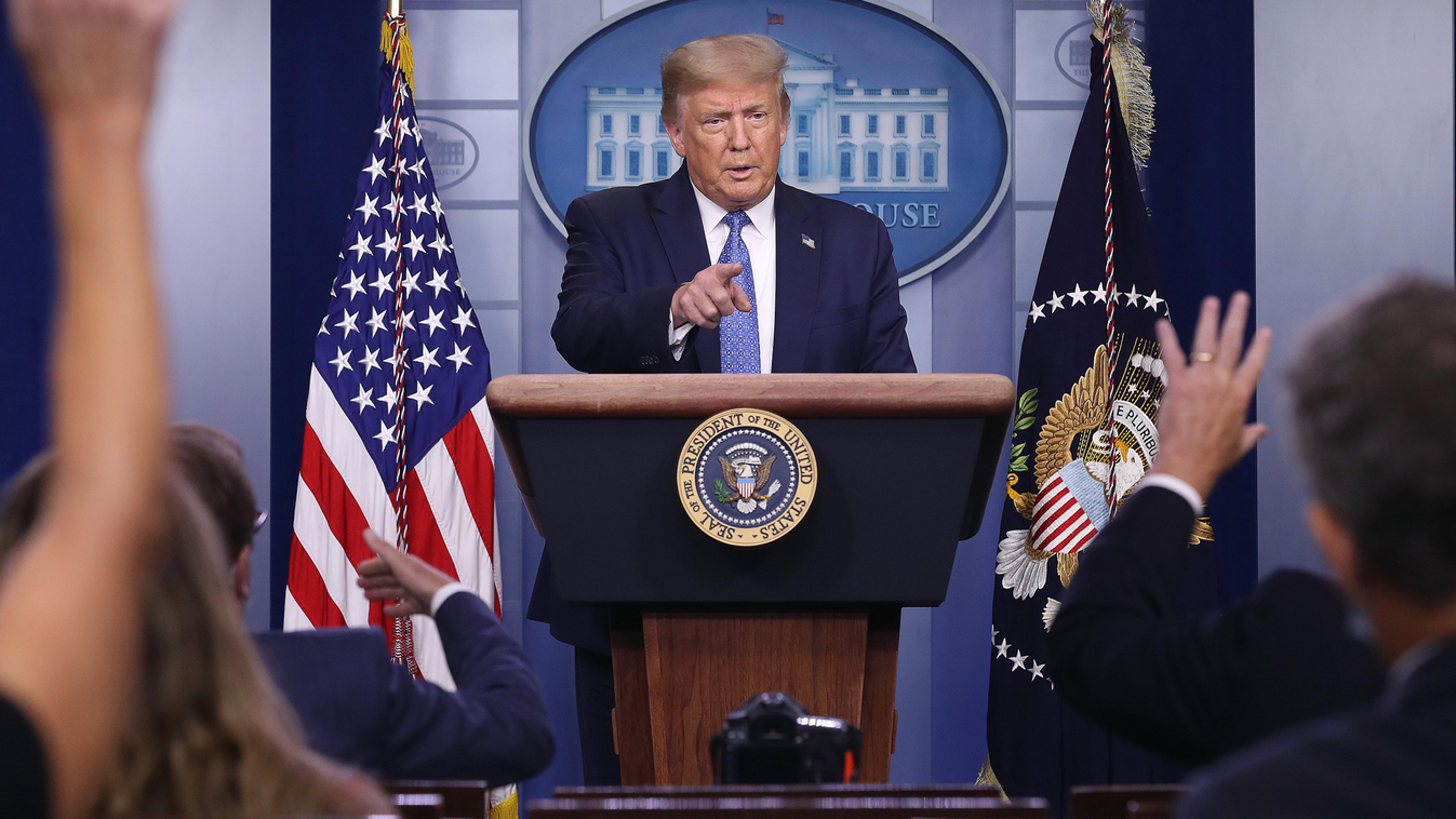 President Trump Holds News Conference In White House Briefing Room GettyImageRank2 POLITICS 