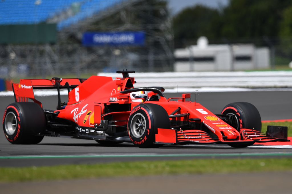 Forma-1, Brit Nagydíj, szombat, Sebastian Vettel, Ferrari 