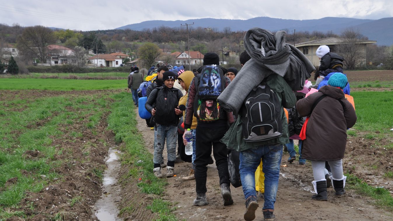 Idomeni, görög-macedón határ, menekült 