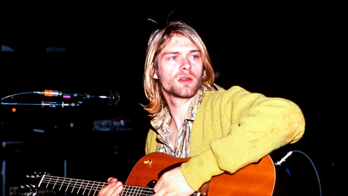 Kurt Cobain nirvana  Nirvana 3/4 Length performing 