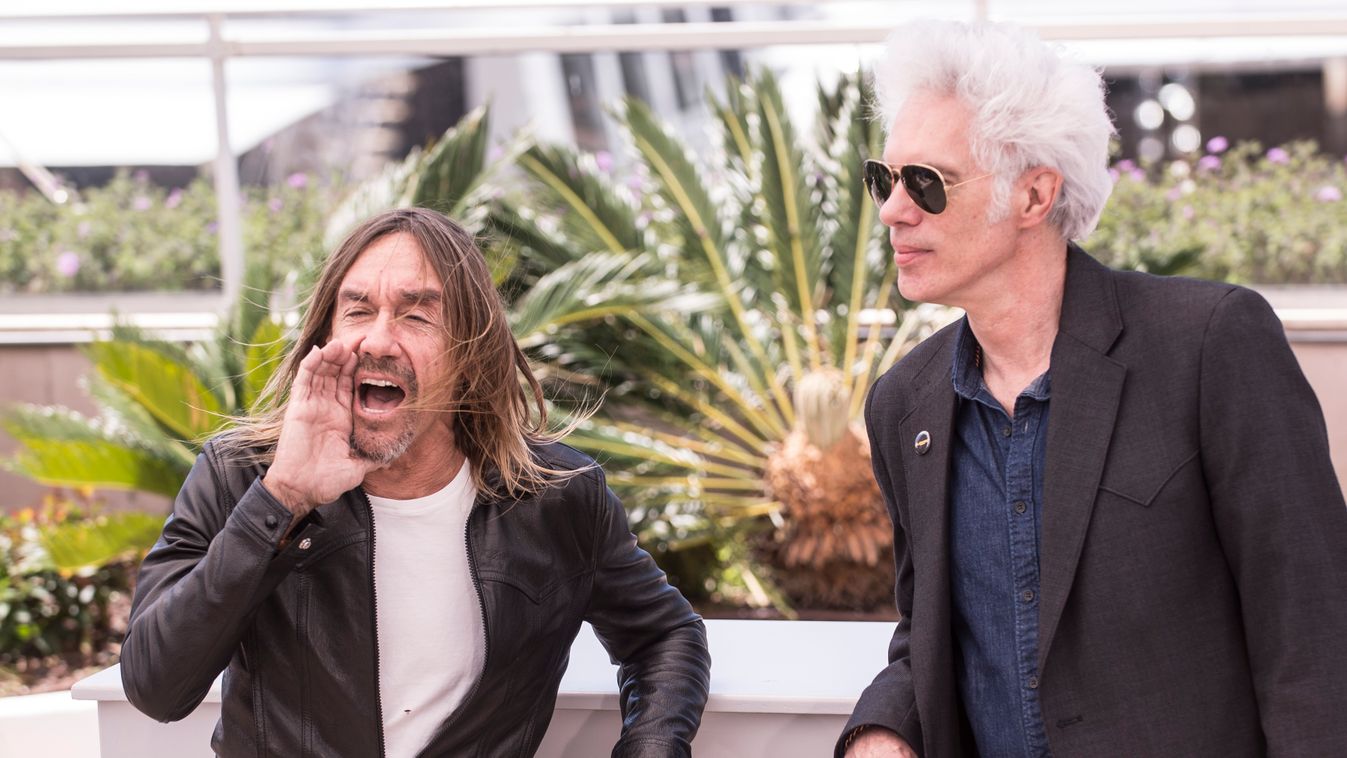&quot;Gimme Danger&quot; Photocall - 69th Cannes Film Festival Cannes Cannes 2016 France France 2016 CELEBRITY Celebrities Iggy Pop PHOTO PHOTOCALL Gucci FASHION Jim Jarmusch Gimme Danger FILM Movies Movie MUSIC ROCK Finger FILM FESTIVAL 69th Cannes Film 