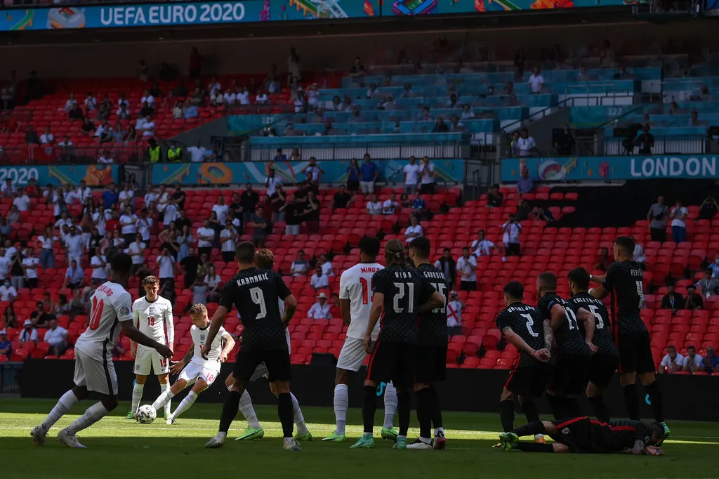 Anglia - Horvátország, Foci EB, labdarúgó Európa-bajnokság, Euro 2020, labdarúgás, csoportkör, D csoport, Wembley Stadion, London, 2021.06.13. 