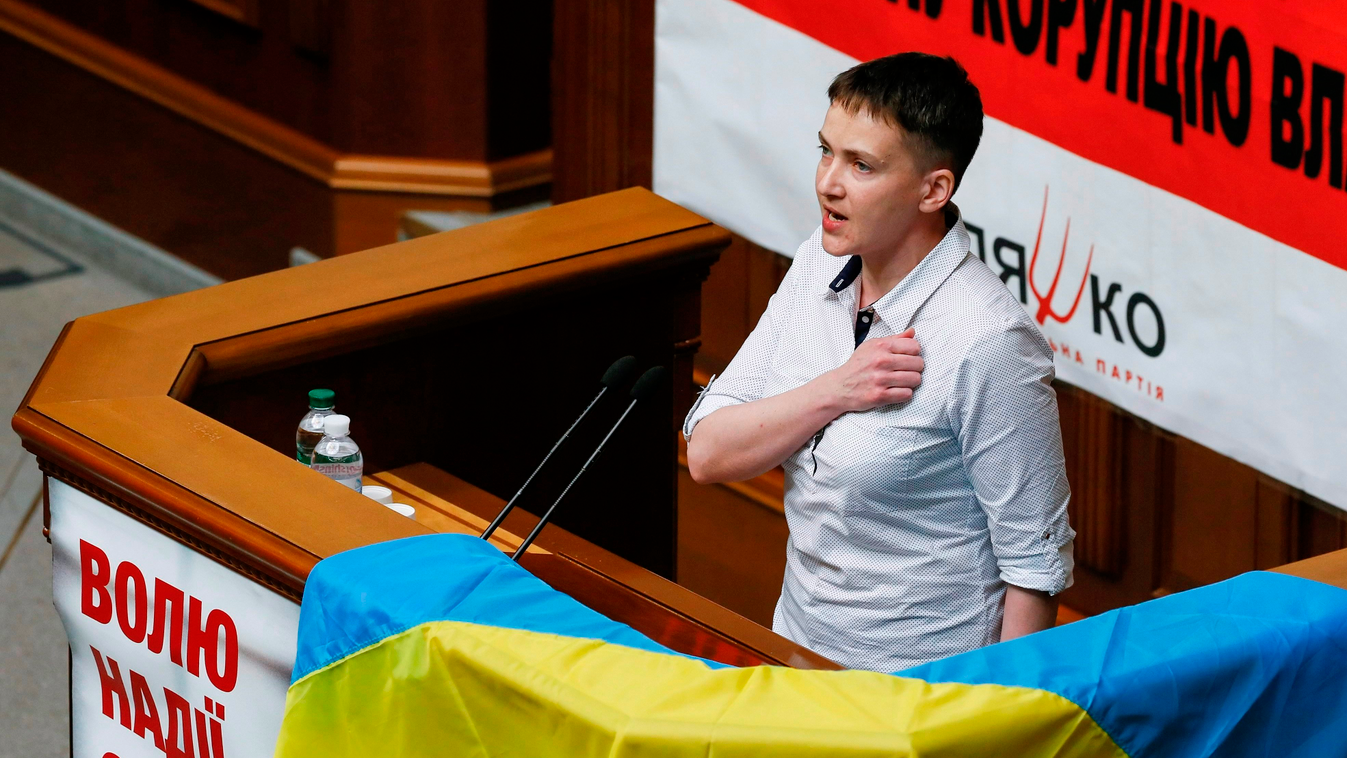 Nagyija Szavcsenko a kijevi parlamentben 