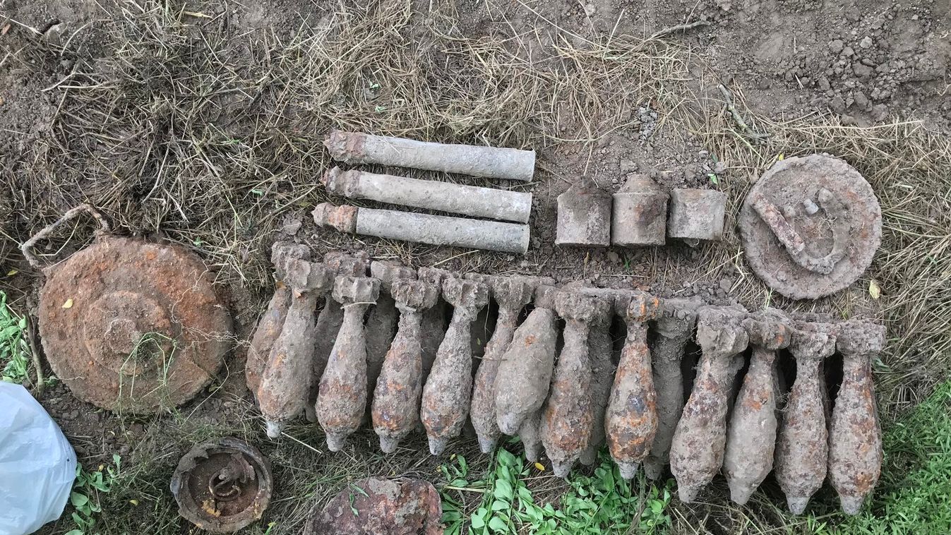 Nagy mennyiségben kerültek elő robbanóeszközök Balatonfőkajár külterületéről a közelmúltban, robbanószer, robbanóeszköz, MH 1. Tűzszerész és Folyamőr Ezred 