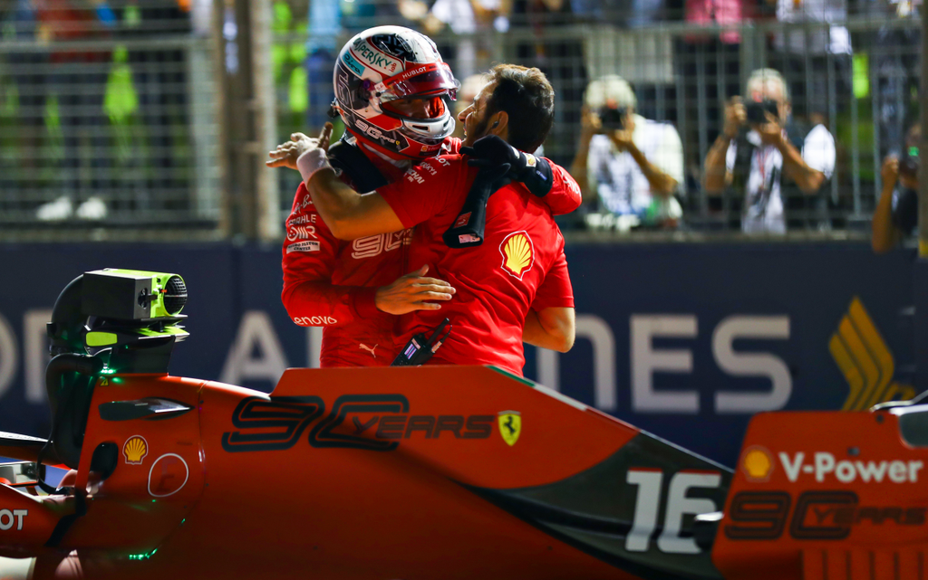 Forma-1, Sebastian Vettel, Charles Leclerc, Scuderia Ferrari, Szingapúri Nagydíj 