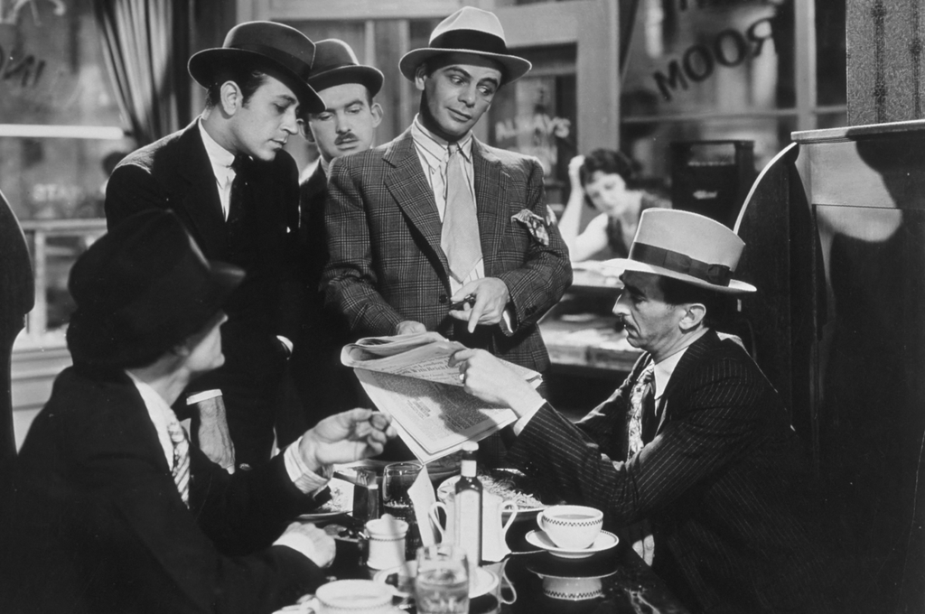 Scarface (1932) usa Cinema journal costume chapeau Horizontal NEWSPAPER SUIT HAT 