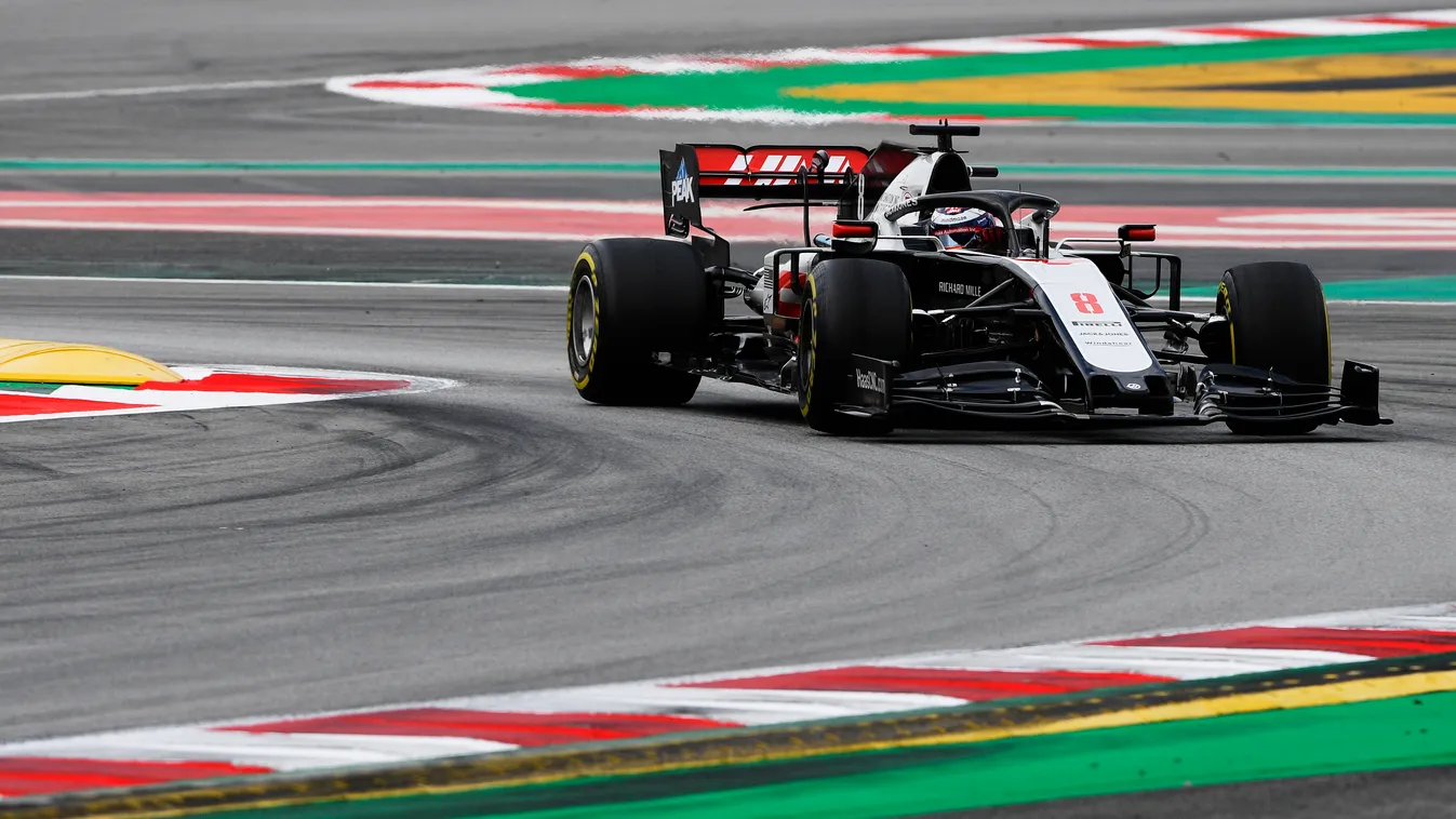 Forma-1, Romain Grosjea, Haas, Barcelona teszt 6. nap 