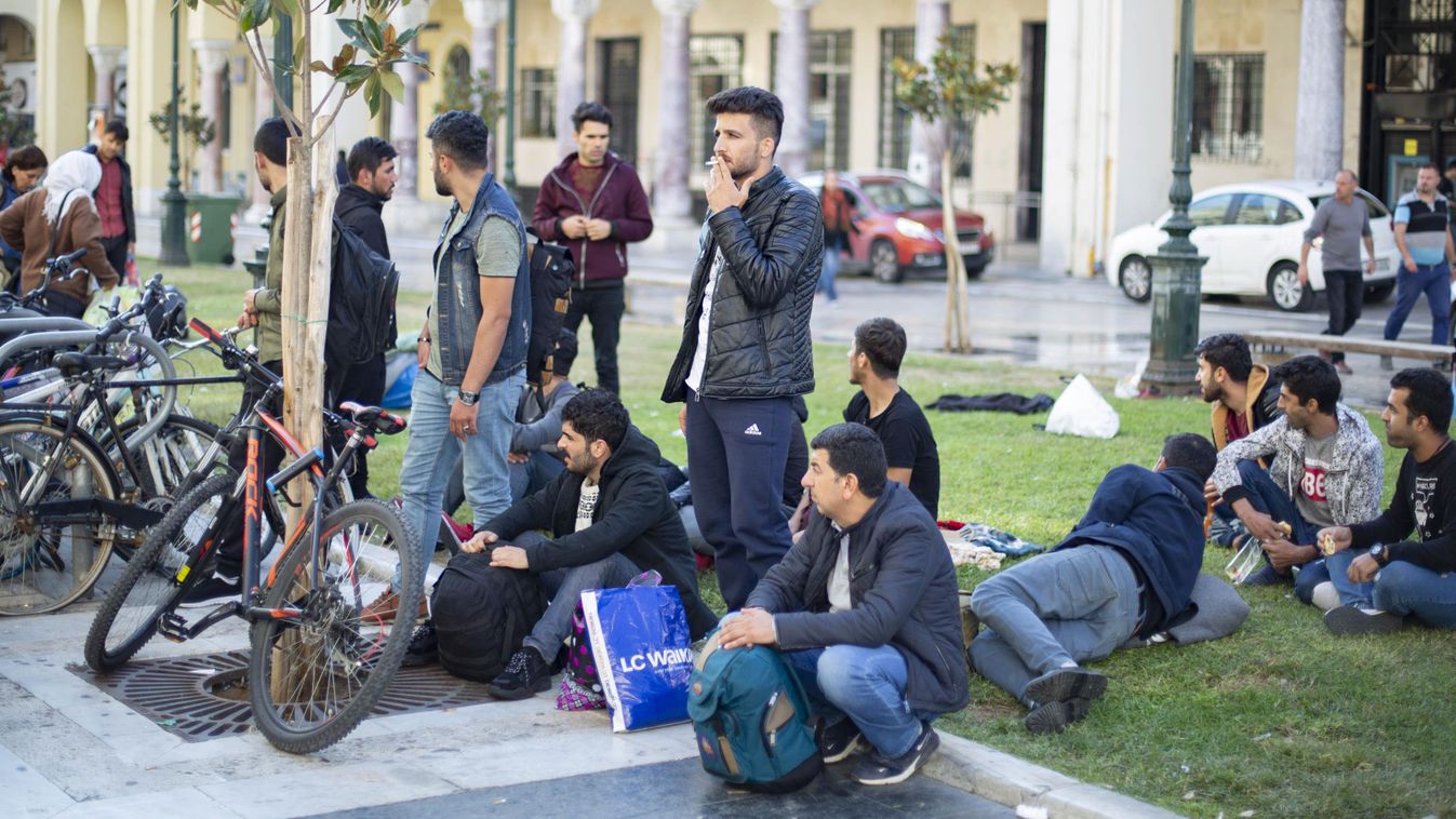 Thessaloniki, Greece, Görögország, migránsok 