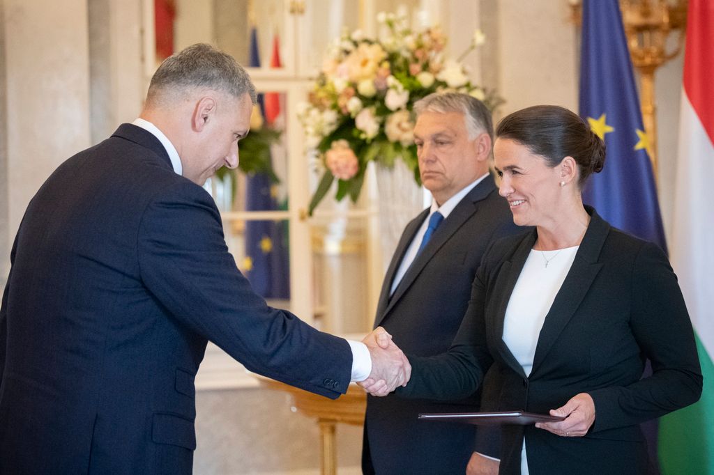 Novák Katalin, Orbán Viktor, Lázár János 