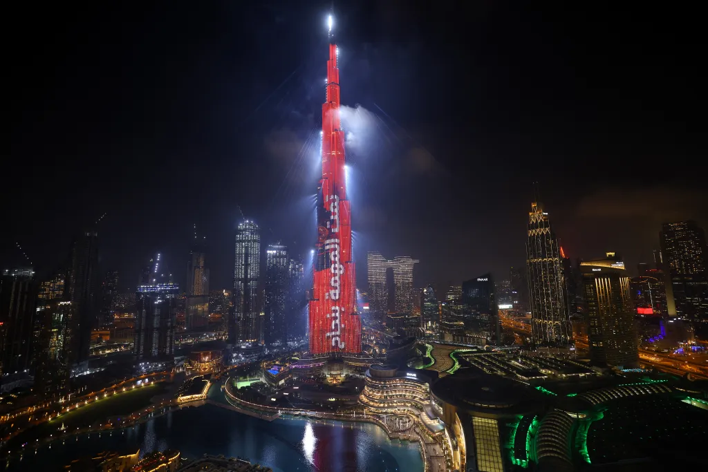 Burj Khalifa galéria 2021.02.10.  TOPSHOTS Horizontal MIDDLE EAST CITY LIVING TOWER SKYSCRAPER CITY NIGHT GENERAL VIEW ILLUSTRATION 