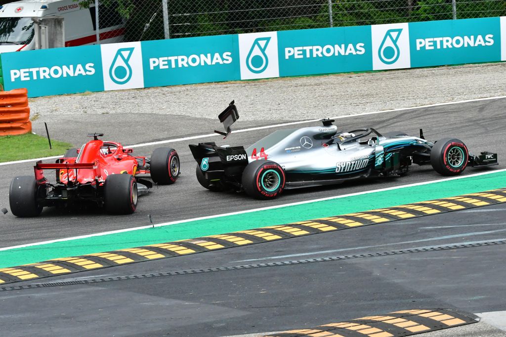 A Forma-1-es Olasz Nagydíj, Sebastian Vettel, Lewis Hamilton 