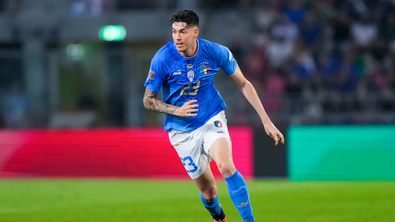 Italy v Germany - UEFA Nations League Soccer UEFA Nations League Sportphotography Bologna Italia UEFA Nations League match Stadio Renato Dall'Ara Alessandro Bastoni Giuseppe Maffia 4 June Horizontal UEFA SPORT PHOTO 