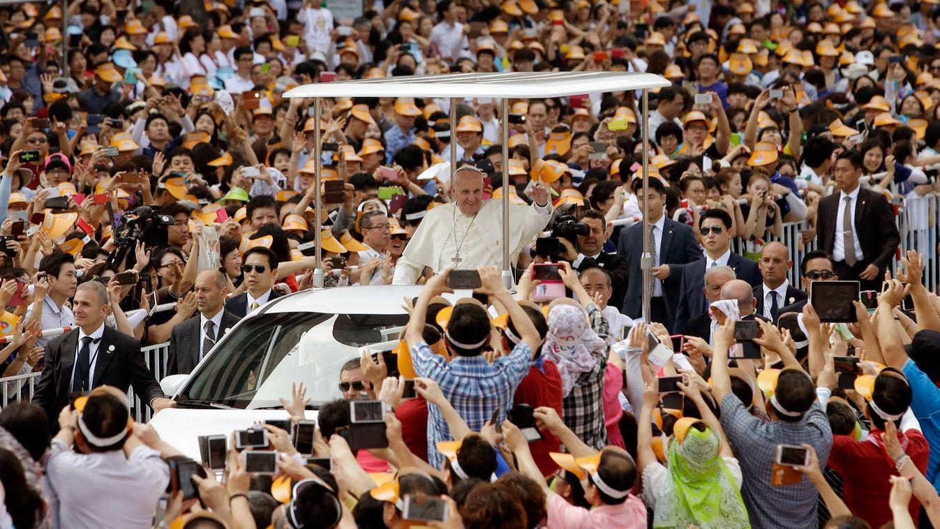 Ferenc pápa, Dél-Korea, bal oldali hasábba 