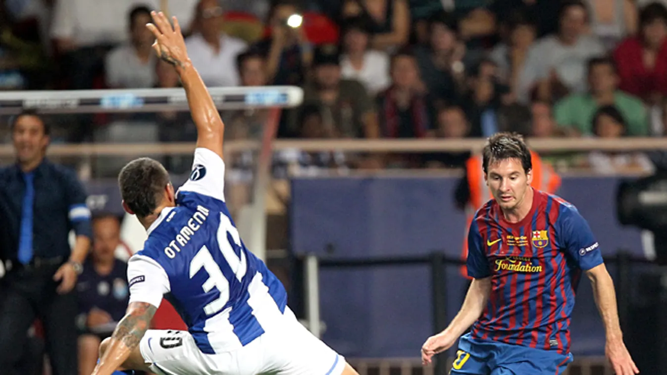 Nicolas Otamendi, Lionel Messi, FC Barcelona - FC Porto, UFEA Szuperkupa