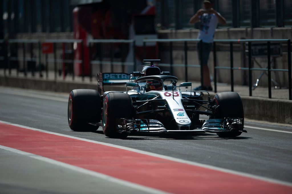 F1-es tesztelés a Hungaroringen, 2. nap, George Russell, Mercedes-AMG Petronas 