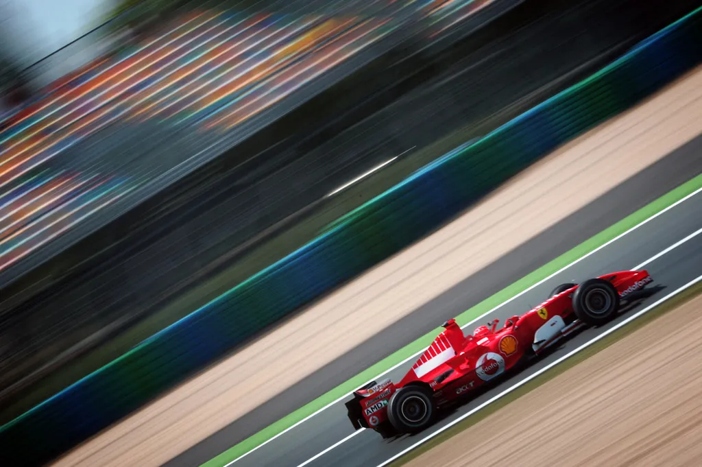 Schumacher a 2006-os Francia Nagydíj szabadedzésén