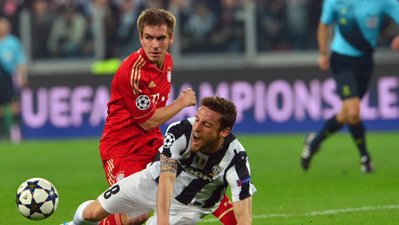 juventus - bayern, Claudio Marchisio és Philipp Lahm 