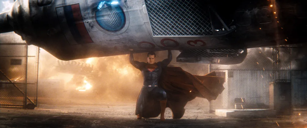 Batman V Superman L aube de la justice super hero pouvoirs fort powers strong carry panoramic PORTER SQUARE FORMAT 