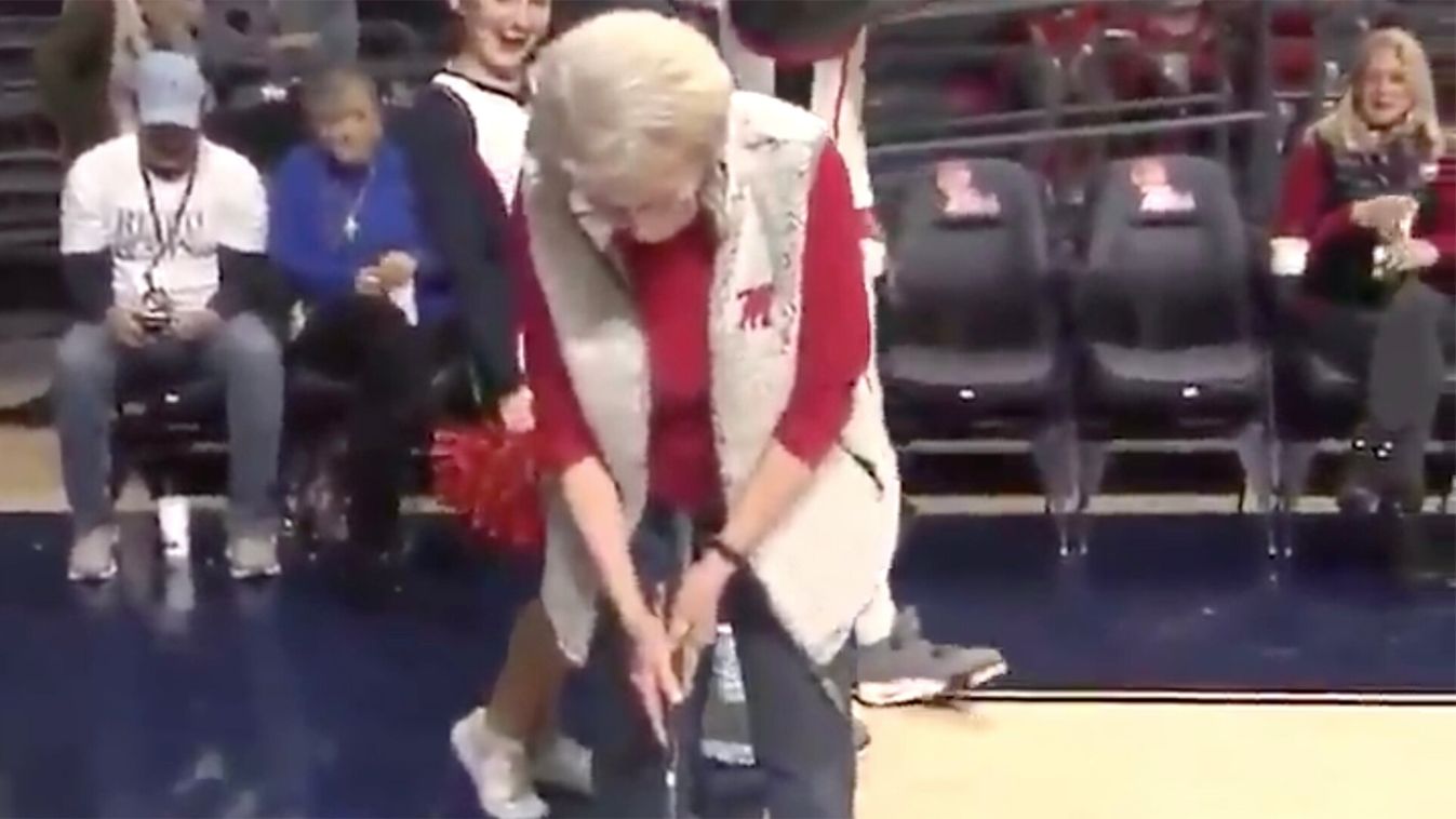 ole miss ncaa 84 éves hölgy autót nyer golf putt 