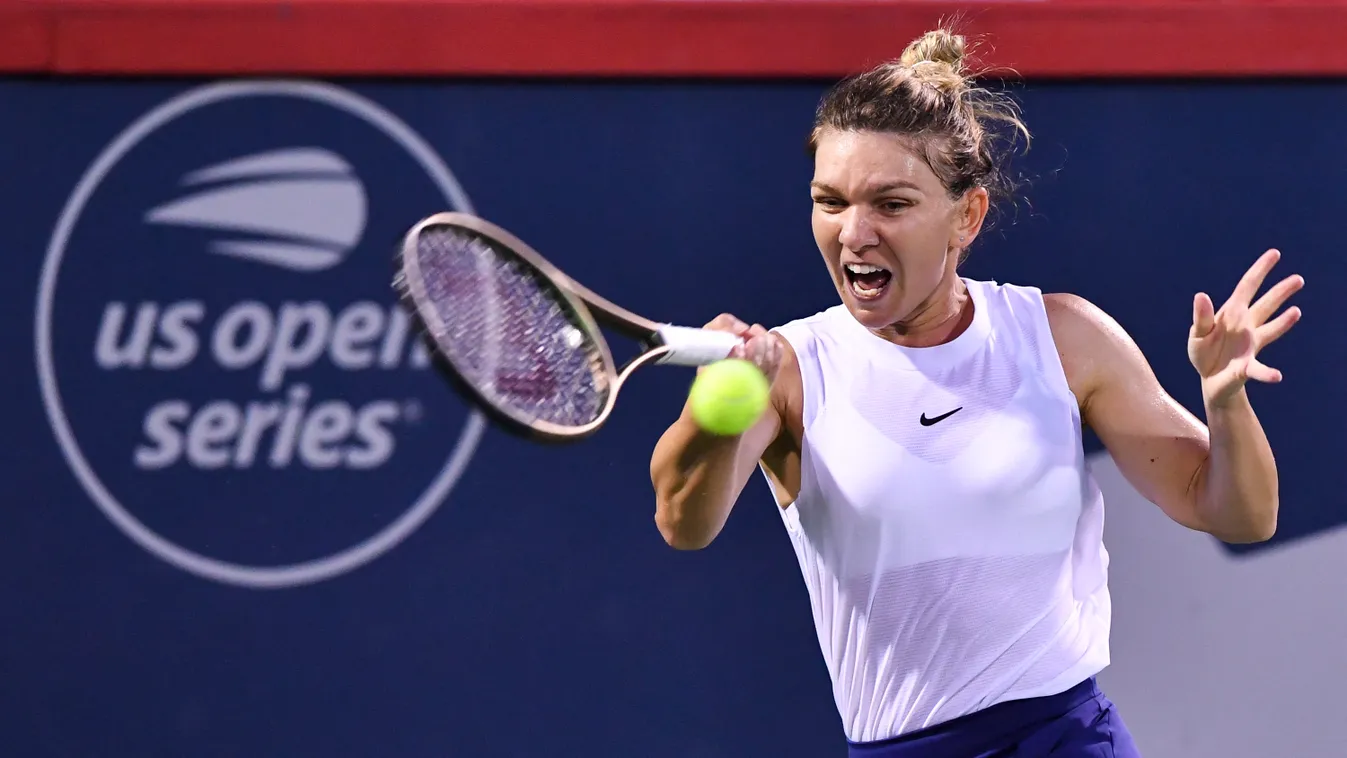 National Bank Open Montréal - Day 3 GettyImageRank2 Color Image 2021 wta tour wta montreal athletes professional sports women’s tennis ladies Horizontal TENNIS SPORT TENNIS COURT 