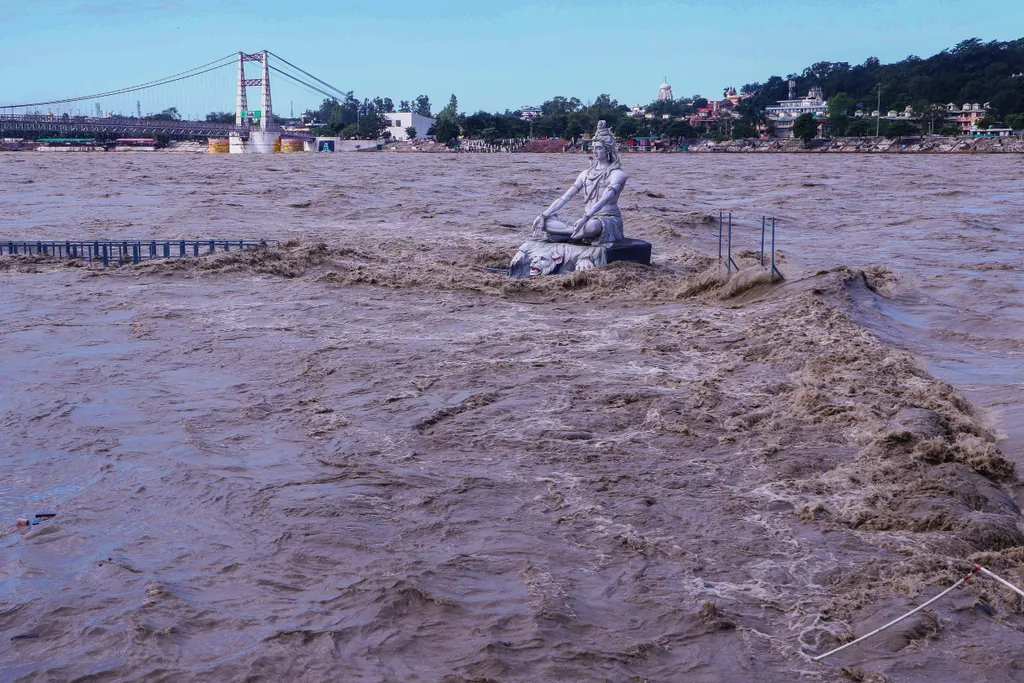 Pusztító áradások Indiában, galéria, 2021 