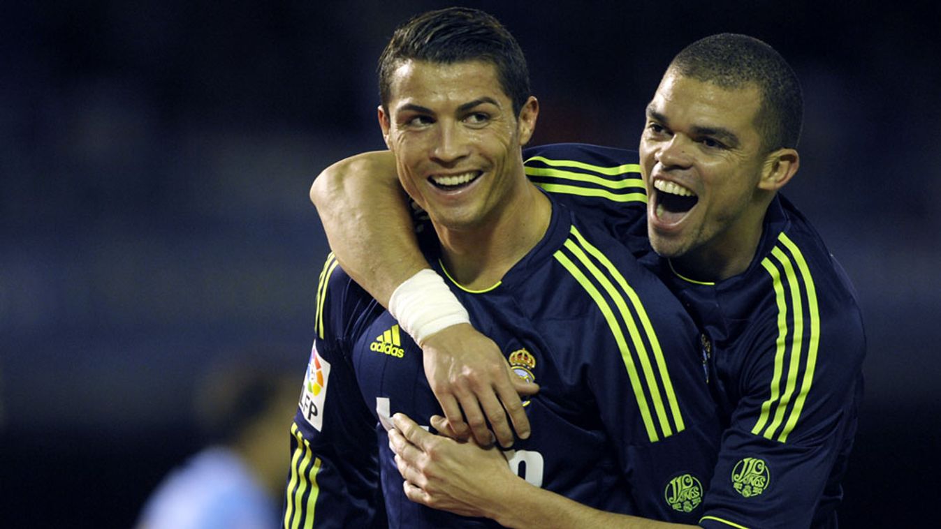 Cristiano Ronaldo és Pepe a Real Madrid portugál labdarugói