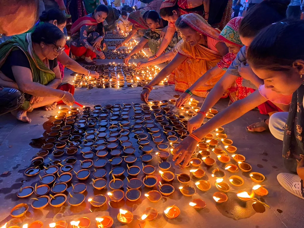 divali fényünnep, india, galéria 