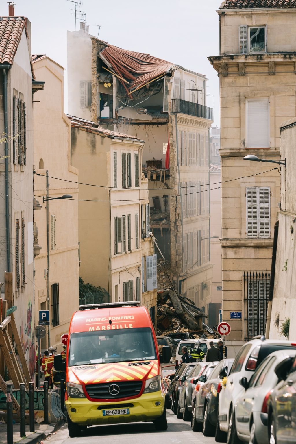 Marseille, házomlás, ház, omlás, épület, összedőlt, Franciaország, rom, romok 