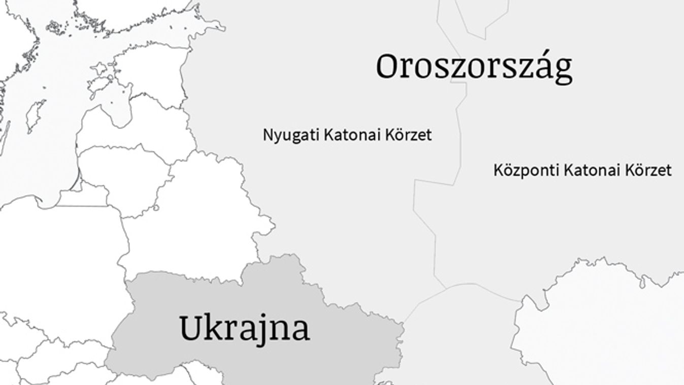 Ukrajna, Oroszország, Krím félsziget, térkép 