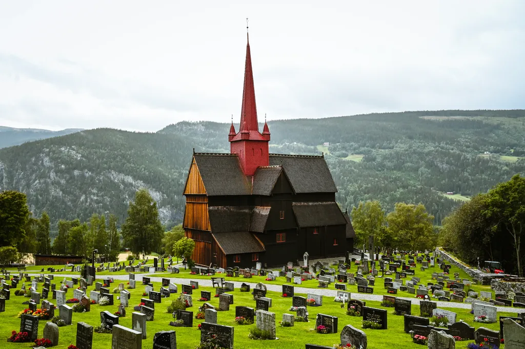 Norvégia egyedi fa templomai a vikingek korát idézi, templom, viking templom, viking, épület, építészet, vallás, Norvégia, norvég, Ringebu Stavkyrkje, Ringebu 