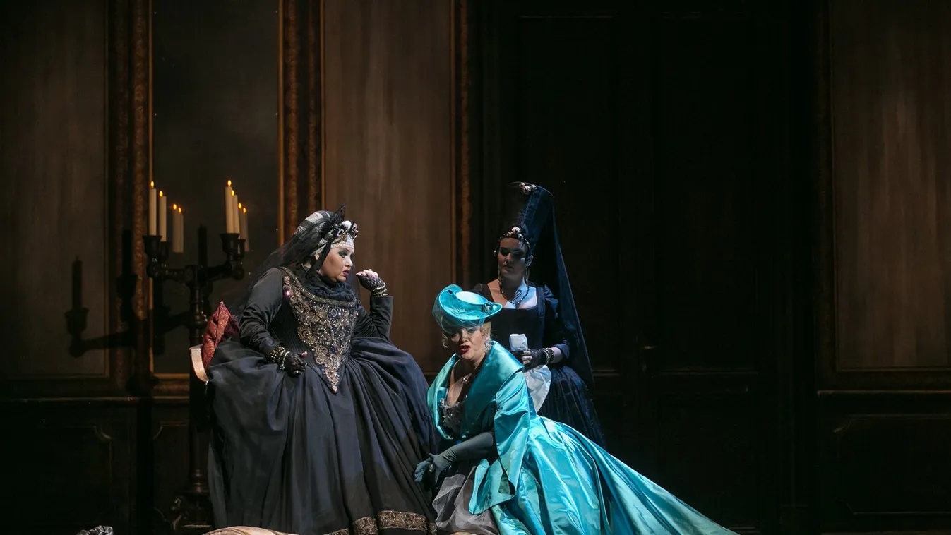 Jelenet Verdi Az álarcosbál című operájának keresztmetszetéből az Operaház művészeinek előadásában 