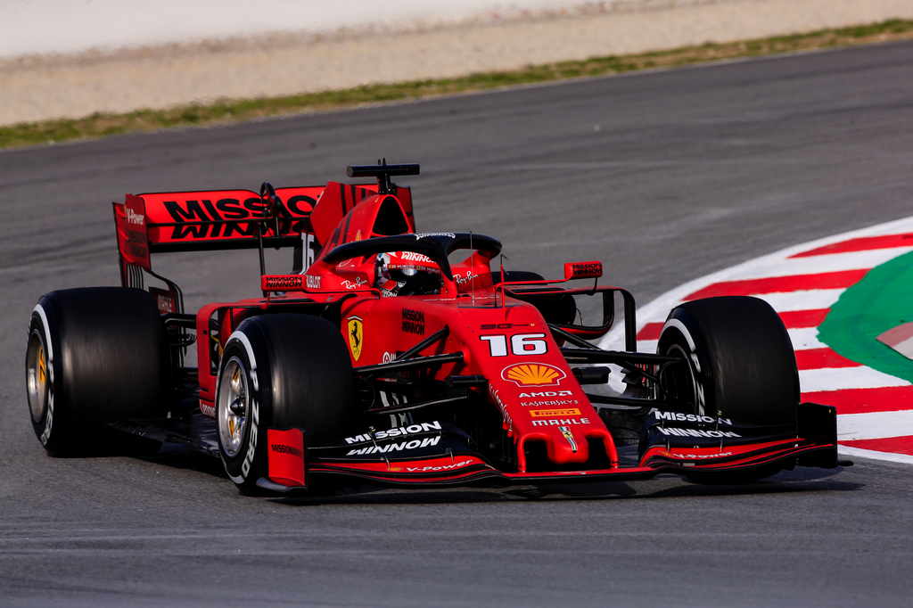 Forma-1, teszt, Barcelona, Charles Leclerc, Scuderia Ferrari 