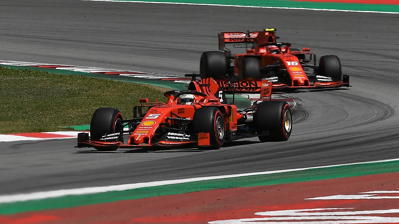 Forma-1, Spanyol Nagydíj, Sebastian Vettel, Charles Leclerc, Scuderia Ferrari 