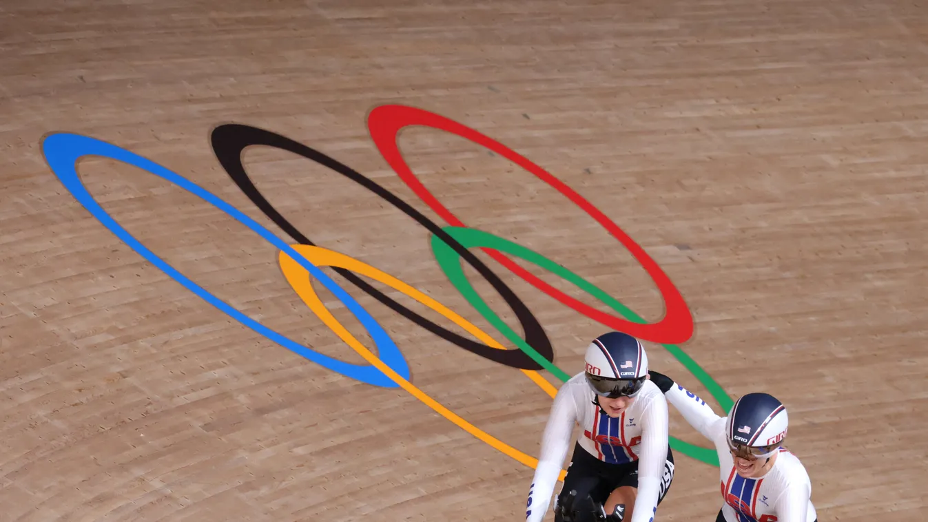 Tokyo Olympics/ Cycling Track Tokyo Olympics Summer Olympics Tokyo 2020 2020 Summer Olympics Games of the XXXII Olympiad Olympics JASTRAB Megan VALENTE Jennifer DYGERT Chloe WHITE Emma Square OLYMPIC GAMES 