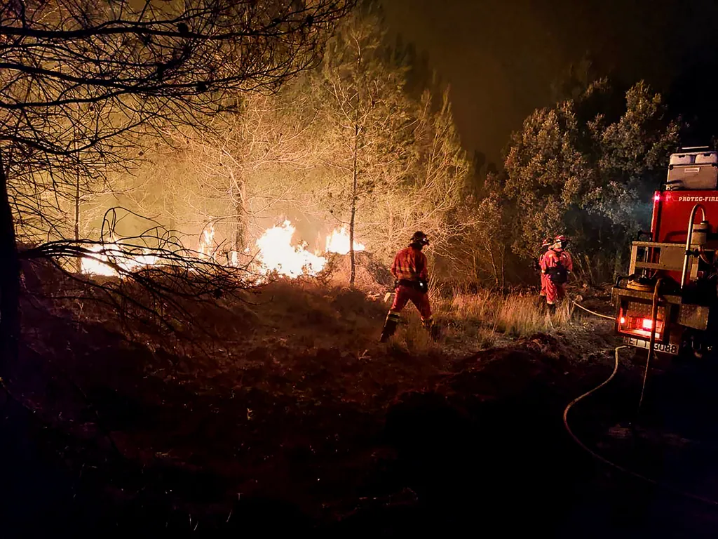 fire Horizontal Erdőtűz Spanyolország, erdő, tűz 