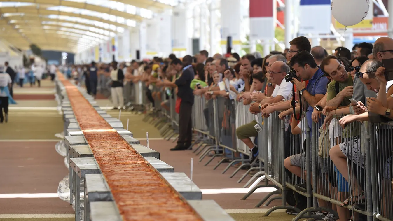 milánói világkiállítás, leghosszabb pizza 