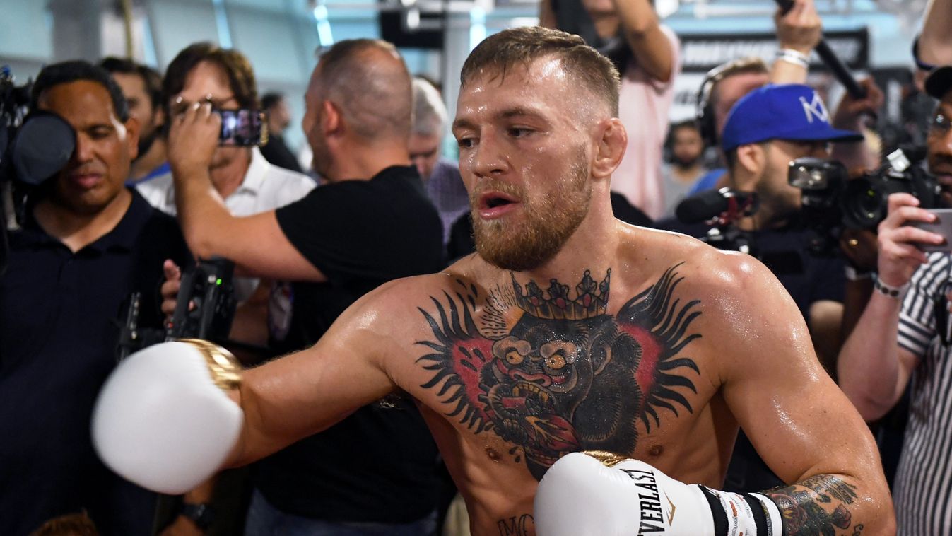 Conor McGregor Media Workout GettyImageRank3 SPORT BOXING 