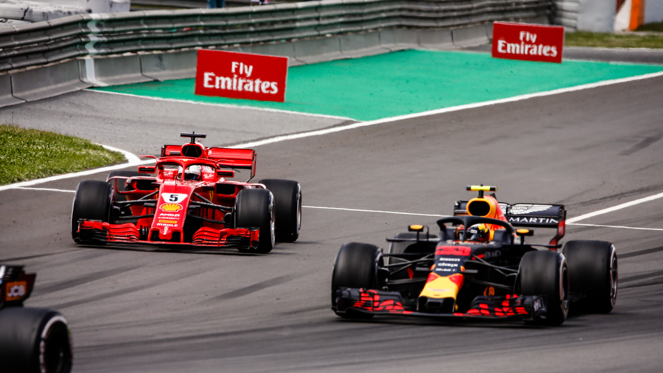 A Forma-1-es Spanyol Nagydíj, Sebastian Vettel, Scuderia Ferrari, Max Verstappen, Red Bull Racing 