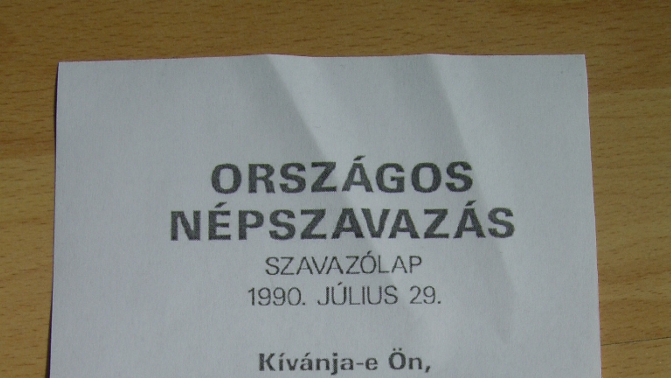 népszavazás 1990 