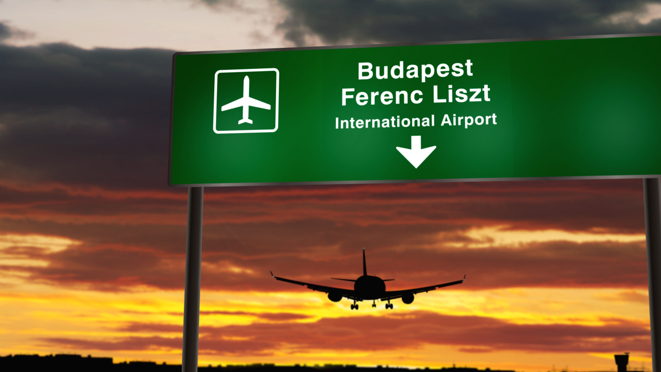 Repülő, leszállás, kényszerleszállás, Budapest, reptér, repülőtér, rosszullét, Liszt ferenc repülőtér, illusztráció 