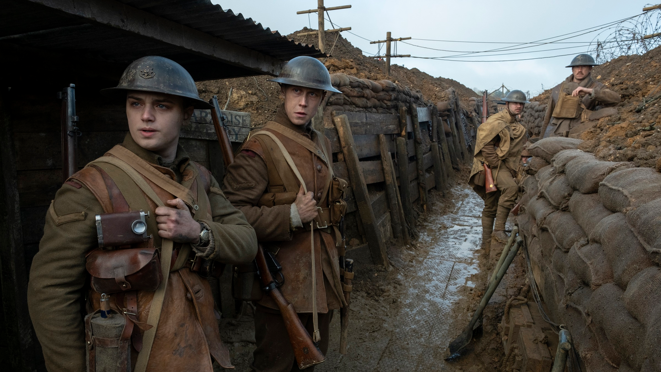 (from left) Blake (Dean-Charles Chapman) and Schofield (George MacKay) in 1917, co-written and directed by Sam Mendes. 
